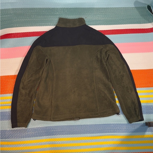 Columbia Olive Green Full-Zip Polar Fleece Jacket Women's Size X-Large - Picture 3 of 3